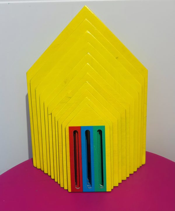 Żółta ulica nieskończoności - 11 domków - produkt Montessori, nie posiada instrukcji