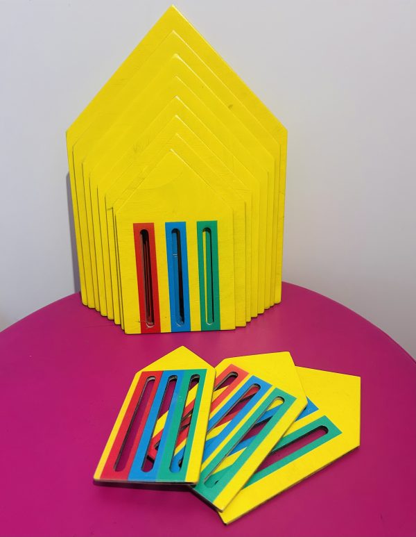 Żółta ulica nieskończoności - 11 domków - produkt Montessori, nie posiada instrukcji