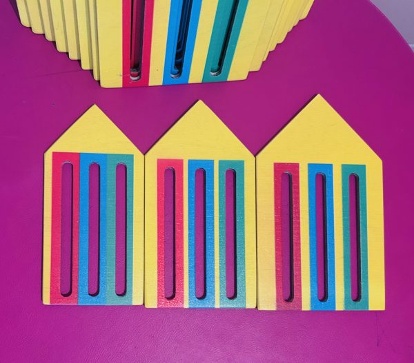 Żółta ulica nieskończoności - 11 domków - produkt Montessori, nie posiada instrukcji